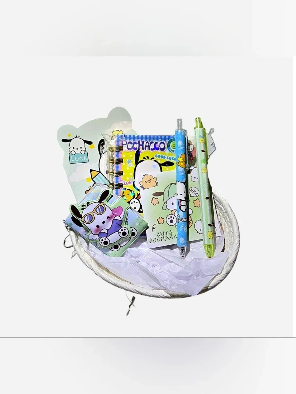 Sanrio Pochacco Kawaii Stationery Bundle Of 6 Items  NEW
